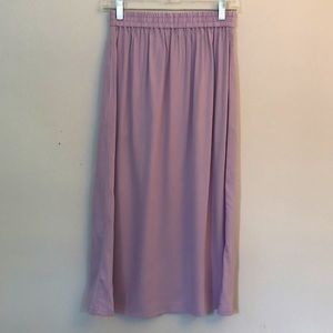 JCrew Lilac Silk Flowy Skirt